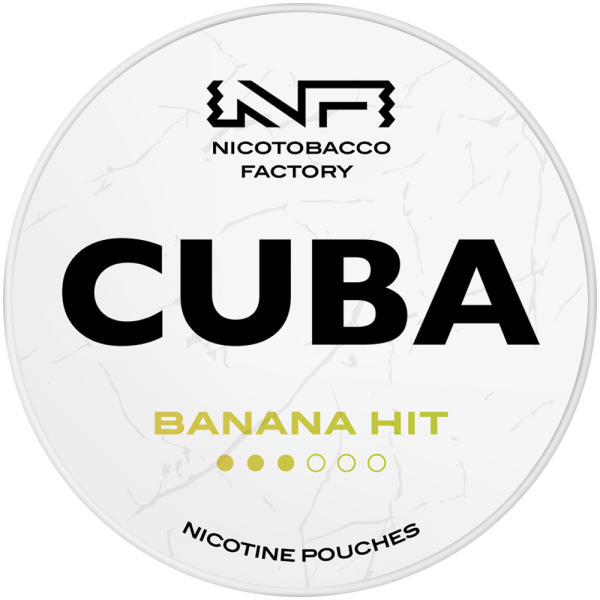 Banan Hit 16 mg CUBA – białe saszetki z nikotyną