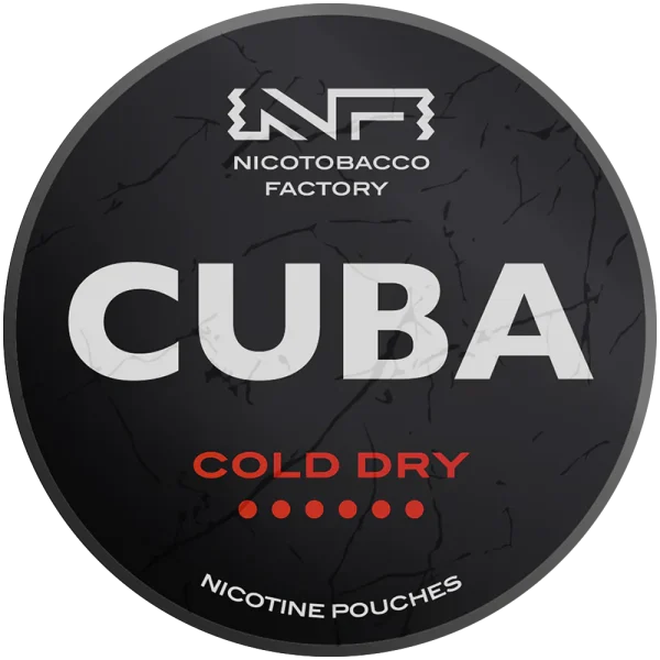 Cold Dry 66 mg CUBA – czarne saszetki z nikotyną