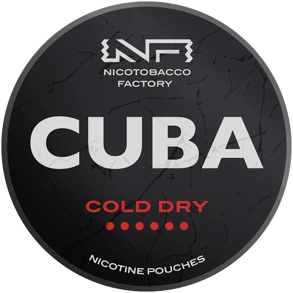 Cold Dry 66 mg CUBA – czarne saszetki z nikotyną