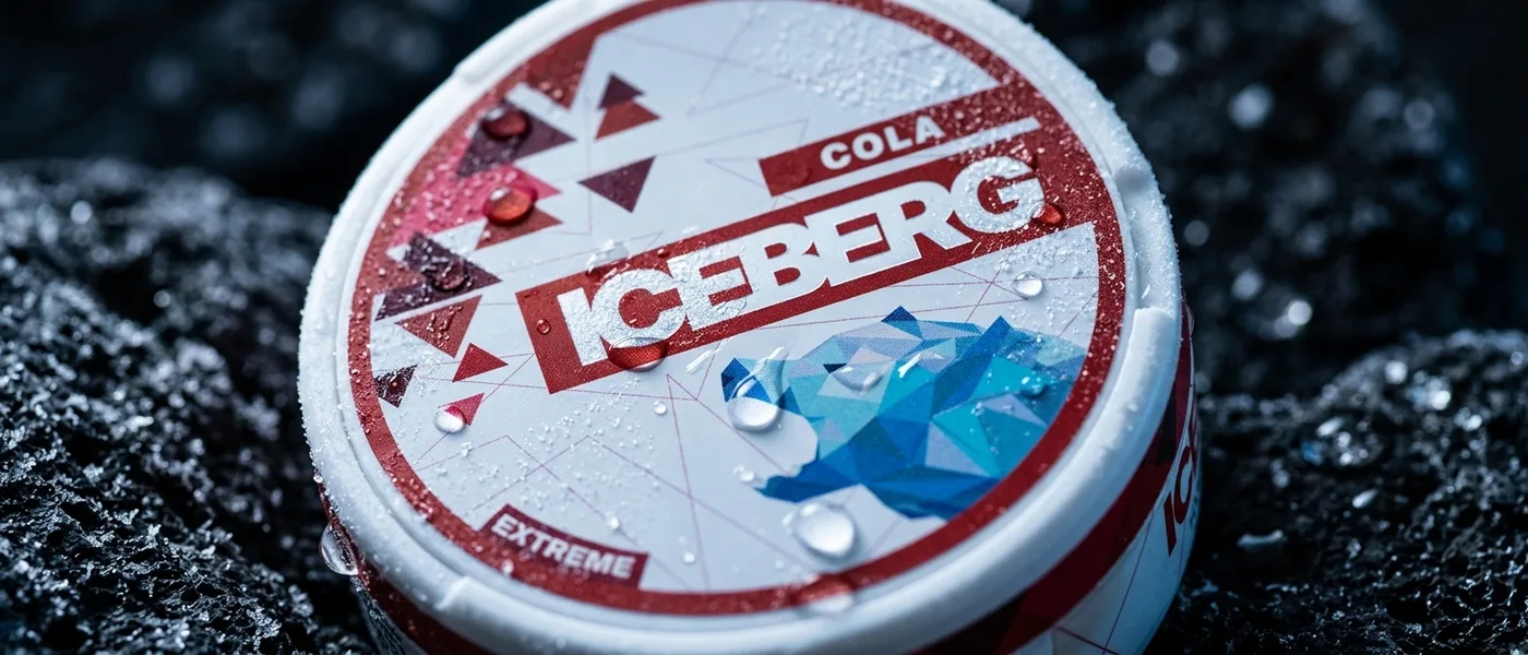 Close up of an Iceberg can showing the polar bear logo