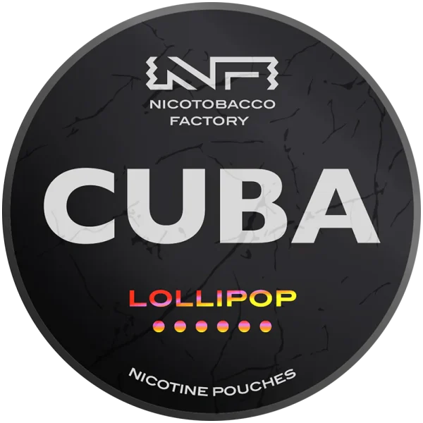 Lollipop 66 mg CUBA – czarne saszetki z nikotyną