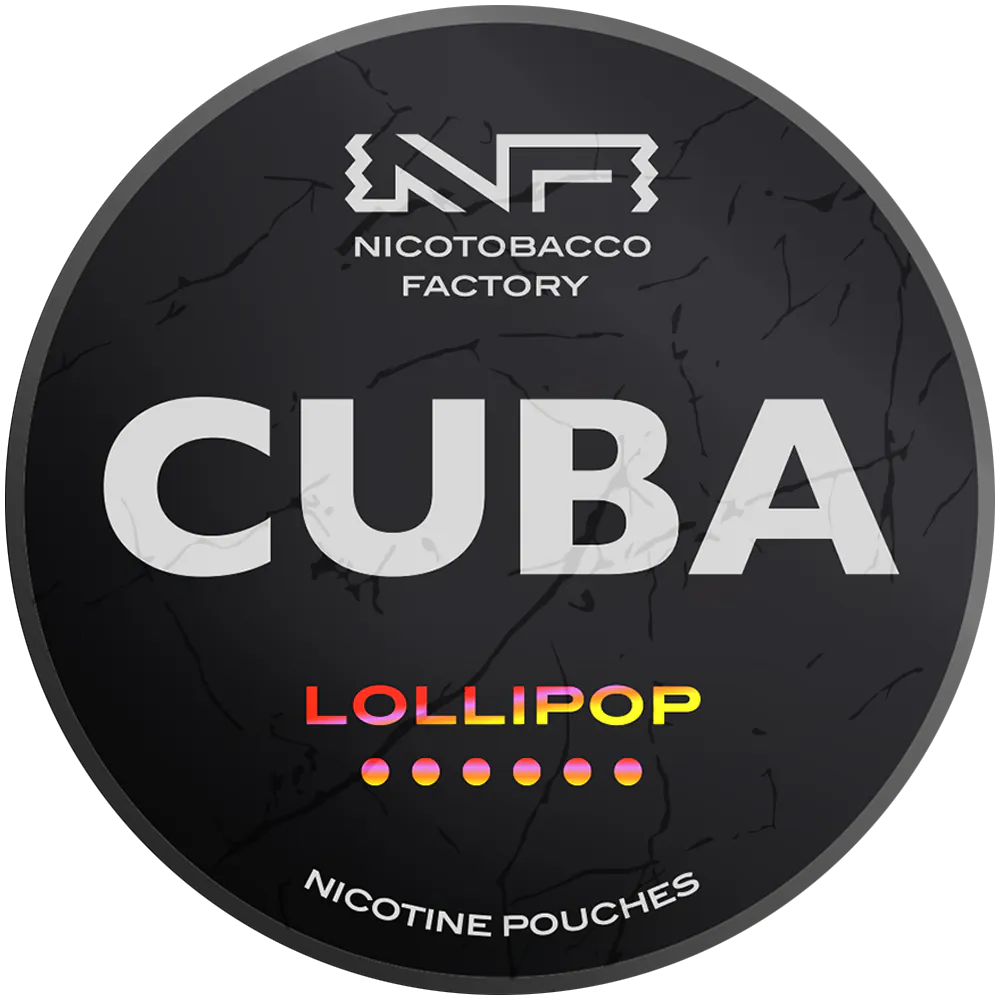 Lollipop 66 mg CUBA – czarne saszetki z nikotyną