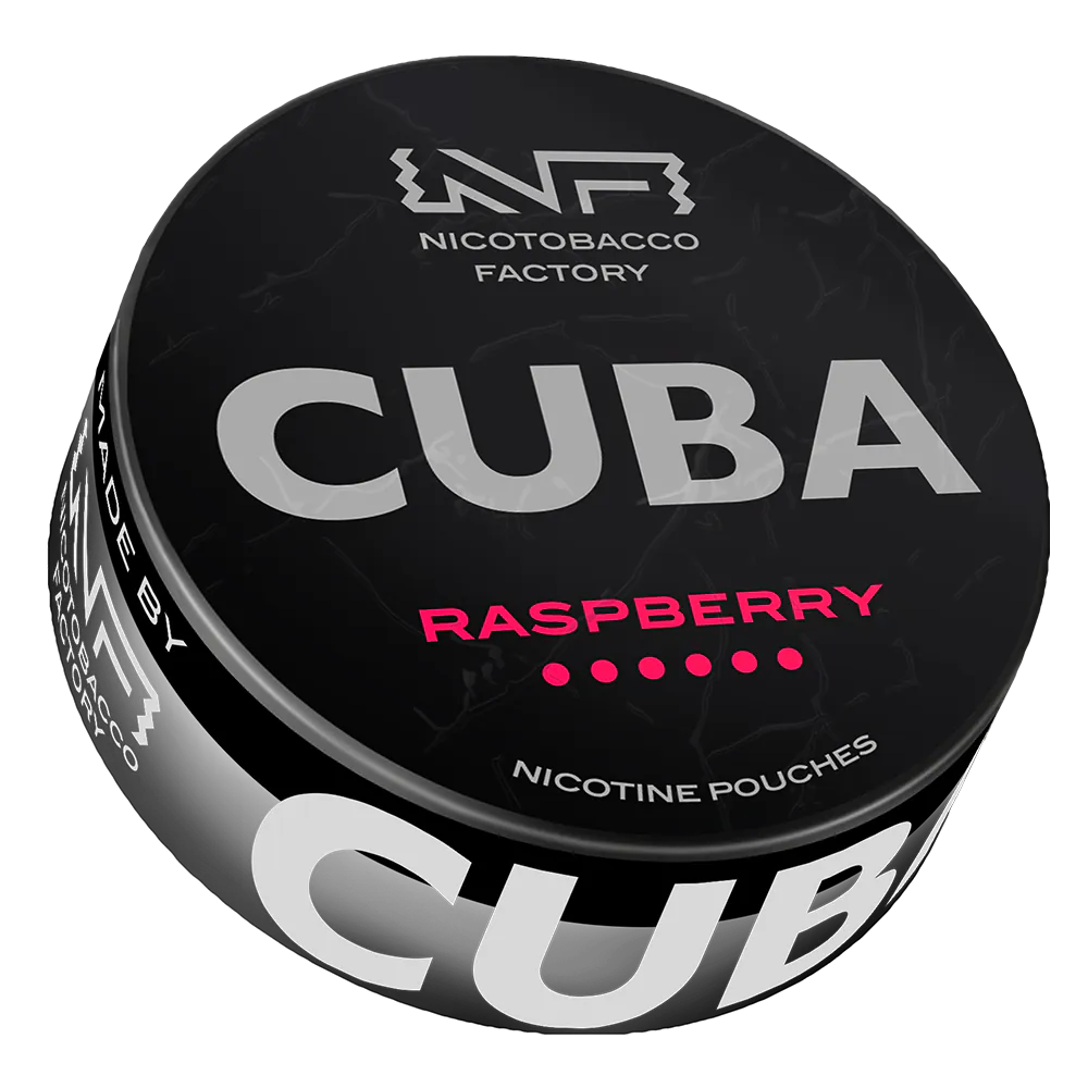 Raspberry 66 mg CUBA Black nikotinposer