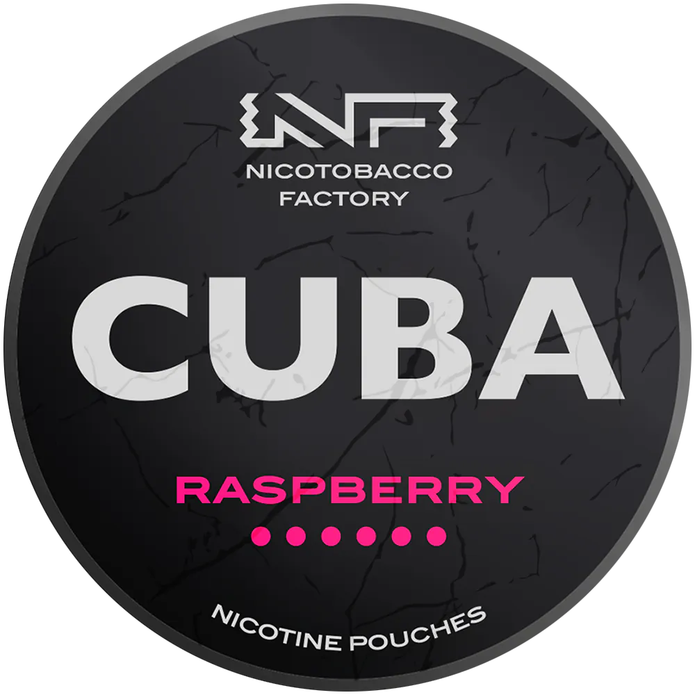 Raspberry 66 mg CUBA Black nikotinposer