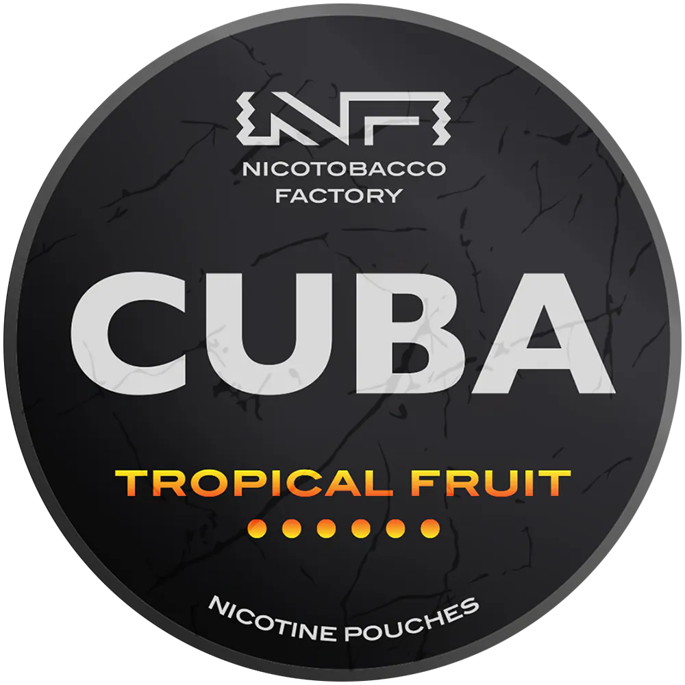 Tropical Fury 66 mg CUBA – czarne saszetki z nikotyną