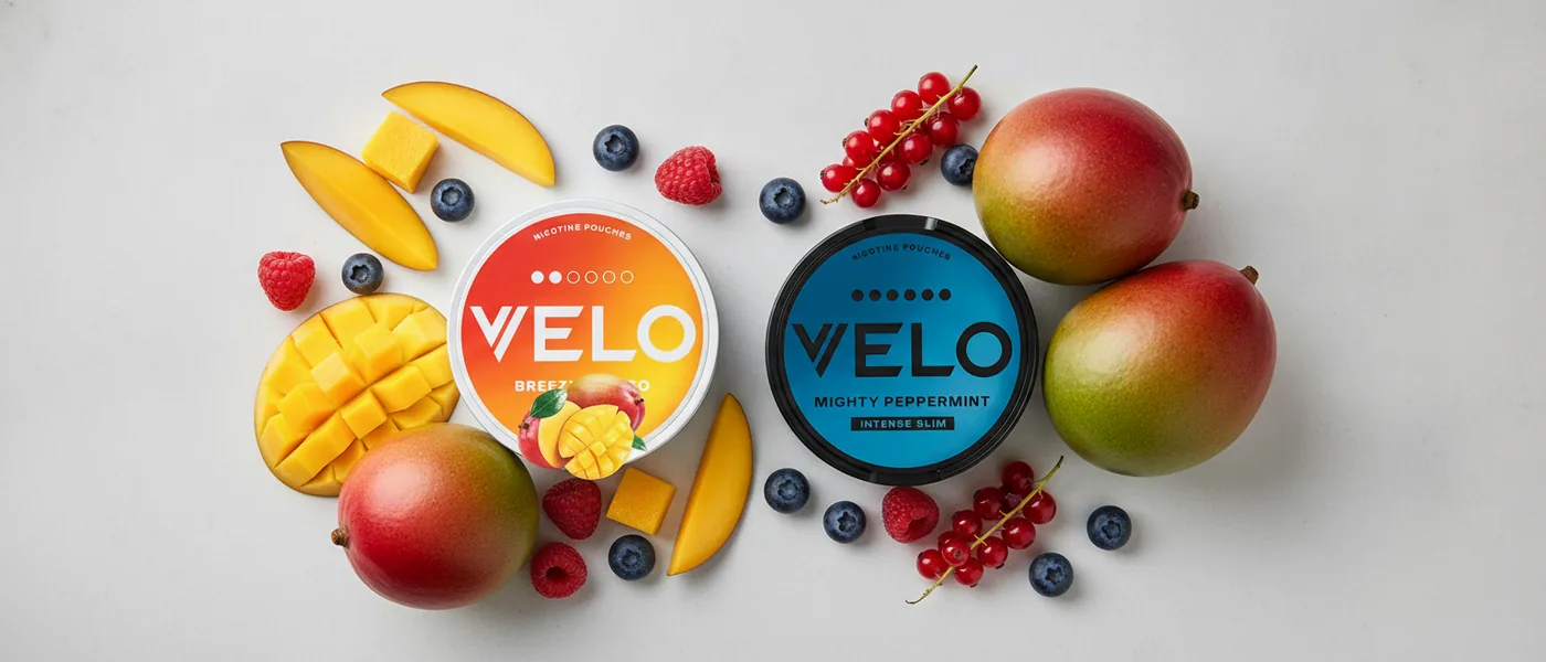 Puszki VELO z plasterkami mango i mieszanką jagód