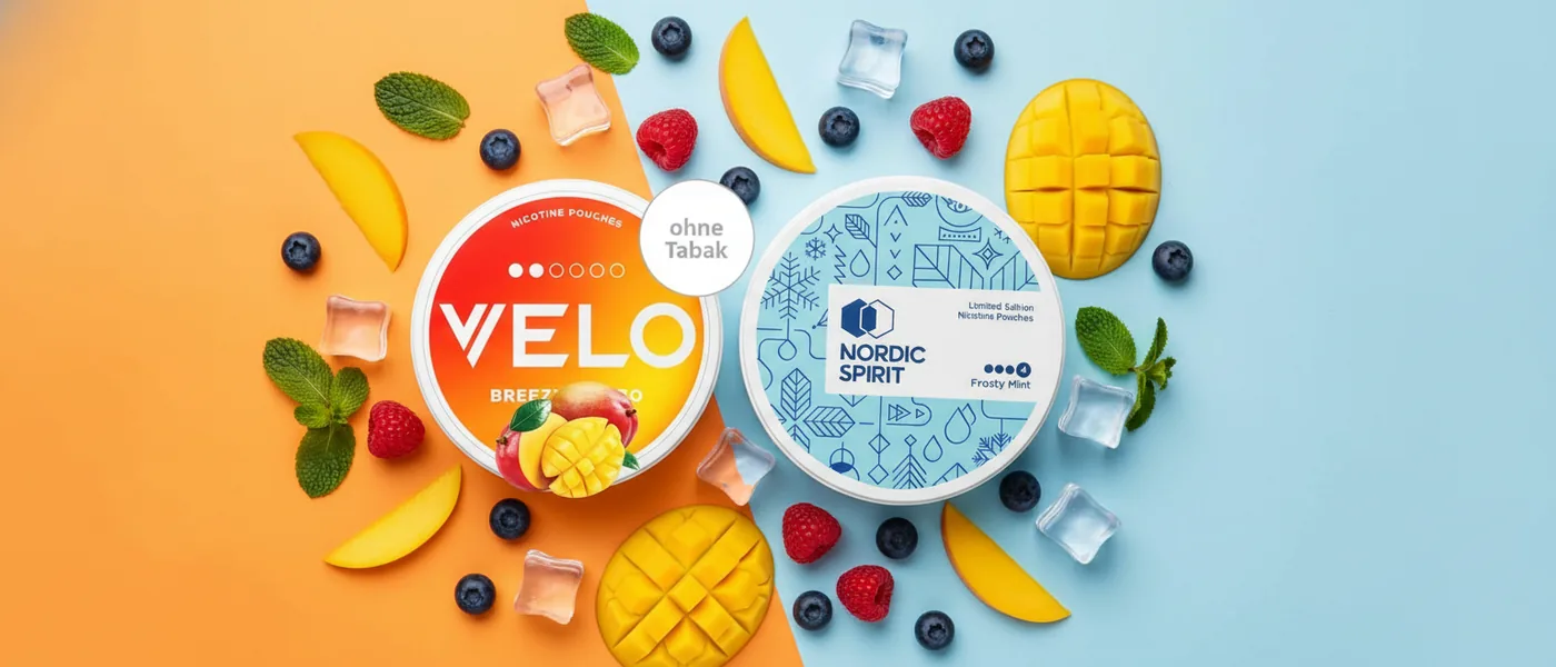 Puszki VELO i Nordic Spirit z dodatkiem owoców, mięty i lodu