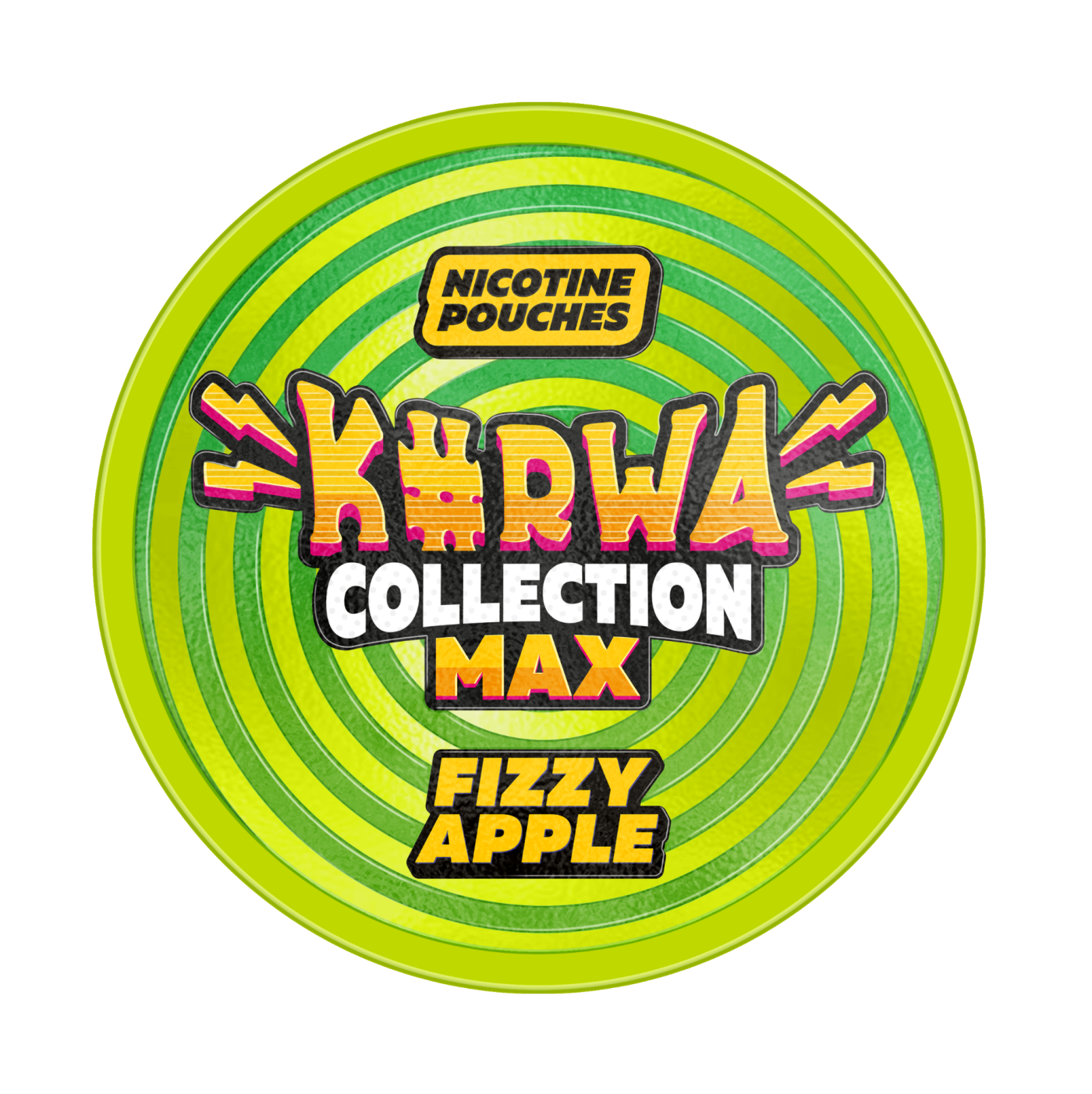 „Fizzy Apple“ 43 mg „Kurwa Collection MAX“ nikotīna maisiņi