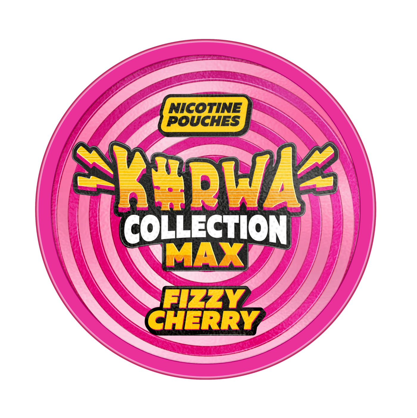 „Fizzy Cherry“ 43 mg „Kurwa Collection“ MAX nikotīna maisiņi