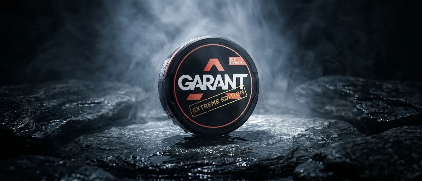 Jedna plechovka Garant Extreme Edition 50 mg v dramatickém osvětlení