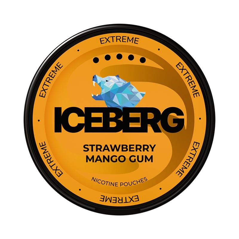 Strawberry Mango Gum Extreme 50 mg ICEBERG-nicotinezakjes